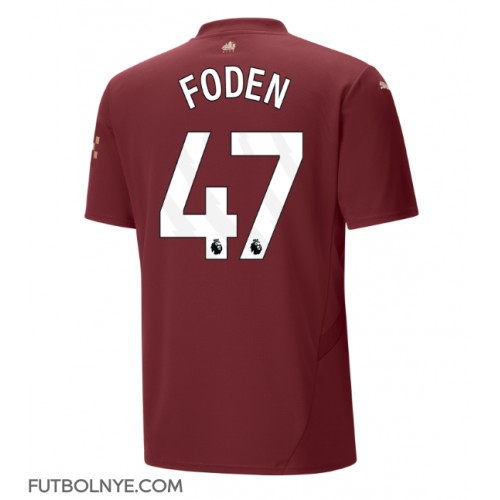 Camiseta Manchester City Phil Foden #47 Tercera Equipación 2024-25 manga corta